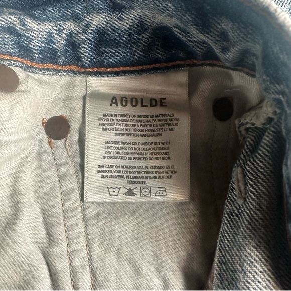 AGOLDE 90's Pinch Waist Shorts Size 25 - Picture 5 of 5